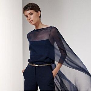 Ralph Lauren 2013 Collection Made in Italy Polished Brass Curb Link Chain Belt